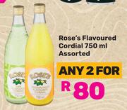 Rose's Flavoured Cordial Assorted-For 2 x 750ml