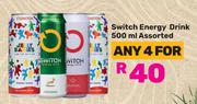 Switch Energy Drink Assorted-For 4 x 500ml