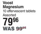 Voost Magnesium 10 Effervescent Tablets Assorted