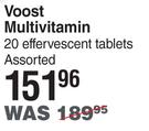 Voost Multivitamin 20 Effervescent Tablets Assorted