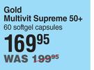 Dis-Chem Gold Multivit Supreme 50+ 60 Softgel Capsules