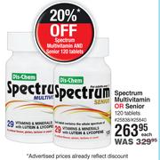 Dis-Chem Spectrum Multivitamin Or Senior 120 Tablets-Each