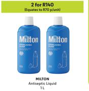 Milton Antiseptic Liquid-For 2 x 1L