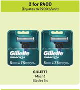 Gillette Mach 3 Blades-For 2 x 5's