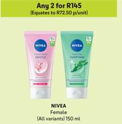 Nivea Female (All Variants)-For Any 2 x 150ml