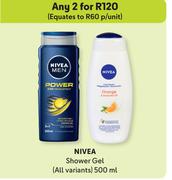 Nivea Shower Gel (All Variants)-For Any 2 x 500ml