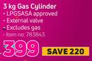 Megamaster 3KG Gas Cylinder