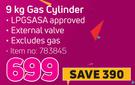 Megamaster 9KG Gas Cylinder