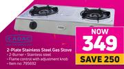 Cadac 2-Plate Stainless Steel Gas Stove