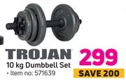 Trojan 10KG Dumbbell Set