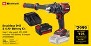 Einhell Brushless Drill & 4Ah Battery Kit 850030485