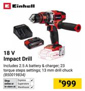 Einhell 18V Impact Drill 850019834