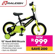 Raleigh 12" Hawk BMX Bicycle-Each