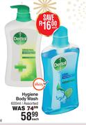 Dettol Hygiene Body Wash Assorted-600ml Each