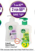 Dettol Liquid Hand Wash Assorted-For 2 x 200ml