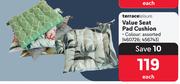 Terrace Leisure Value Seat Pad Cushion-Each