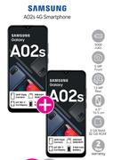 2 x Samsung A02s 4G Smartphone-On Smart Top Up XS+ Plus Free On Promo 65
