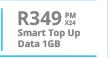 Huawei P20 Lite-On Smart Top Up Data 1GB