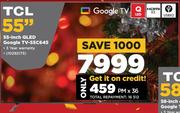 TCL 55" QLED Google TV 55C645
