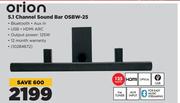 Orion 5.1 Channel Sound Bar OSBW-25