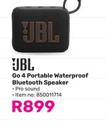 JBL Go 4 Portable Waterproof Bluetooth Speaker