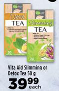Vita Aid Slimming Or Detox Tea-50g Each