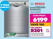 Bosch 12-Place Dishwasher SMS24AIO1Z