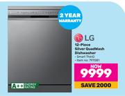 LG 12-Piece Silver QuadWash Dishwasher