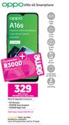 Oppo A16s 4G Smartphone-On 1GB Red Core More Data