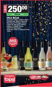 Olive Brook Sauvignon Blanc,Chenin Blanc,Chardonnay,Shiraz/Cabernet Red Blend,Pinotage-6 x 750ml