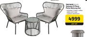 Terrace Leisure Semana 3 Piece Patio Balcony Set-Per Set