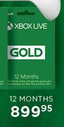 Xbox Live Gold 12 Months