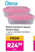 Otima Quatro Container Square (Variant Sizes)-Each