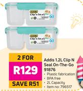 Addis 1.2L Clip n Seal On The Go 91876-For 2