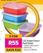 Otima 1.2Ltr Snapit Colour Food Saver-For 5