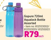 Gopure 720ml Aqualock Bottle Assorted-Each