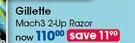 Gillette Mach3 2-Up Razor