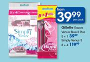 Gillette Venus 3 Simply 8's+4's-Per Pack