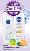 Nivea Shower Gel Or Cream Assorted-500ml