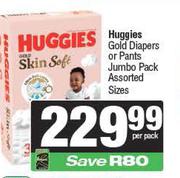 Huggies Gold Diapers Or Pants JP Assorted Sizes-Per Pack