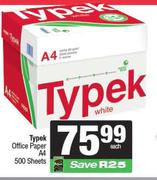 Typek Office Paper A4 500 Sheets