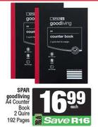 Spar Good Living A4 Counter Book 2 Quire 192 Page