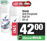 Shield Anti Perspirant Roll On-For 2 x 50ml