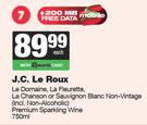 JC Le Roux Le Domaine, La Fleurete/Chanson Or Sauv Blanc Non-Vintage Premium Sparkling Wine-750ml EA