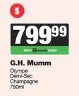 G.H Mumm Olympe Demi-Sec Champagne-750ml