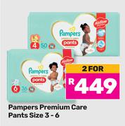 Pampers Premium Care Pants Size 3-6-For 2