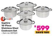 Tissolli Saphire 10 Piece Stainless Steel Cookware Set