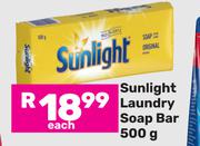 Sunlight Laundry Soap Bar-500g Each