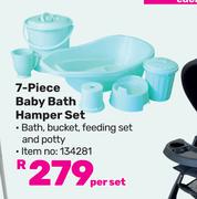 Little One 7 Piece Baby Bath Hamper Set-Per Set