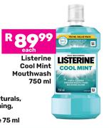 Listerine Cool Mint Mouthwash-750ml